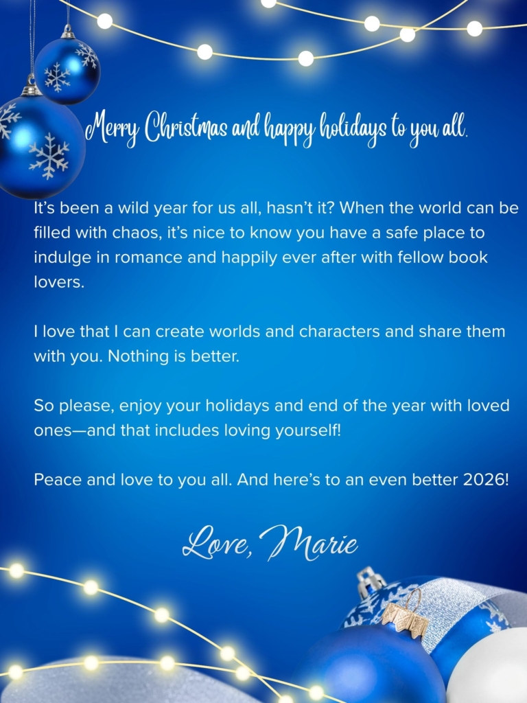 Merry Christmas note to readers. 